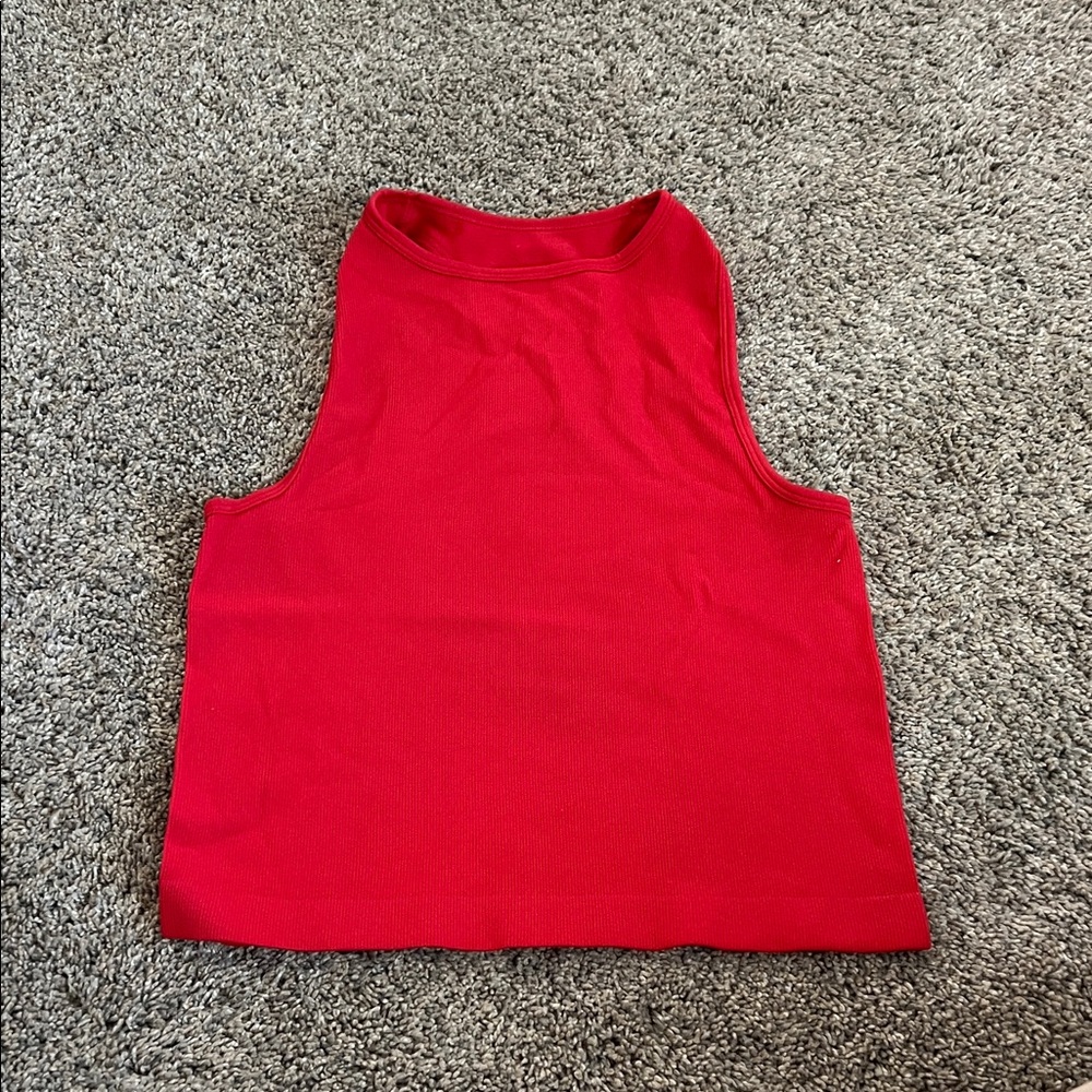 Free People Red Crop Top